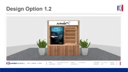 2x5 Inline booth design by Exhibit-Rentals